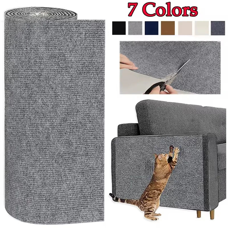 Self Adhesive Cat Scratcher Mat Sofa Protector Carpet Scratch Board