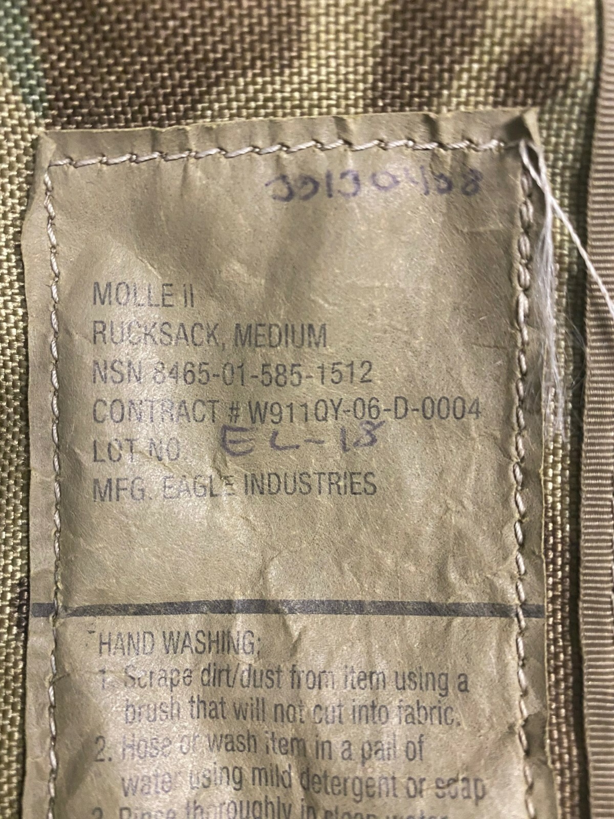 USGI MOLLE II Medium Rucksack Complete Assembly OCP