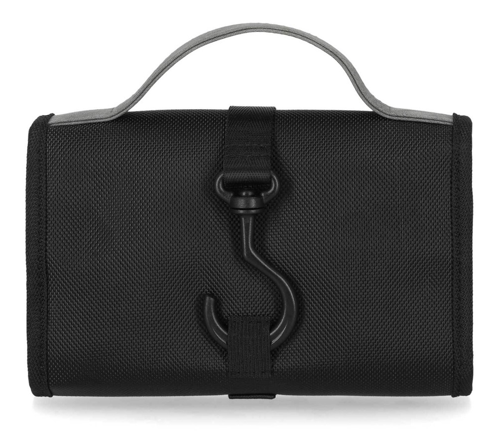 Harley-Davidson Men's Embossed Bar & Shield Logo Hanging Toiletry Kit - Black
