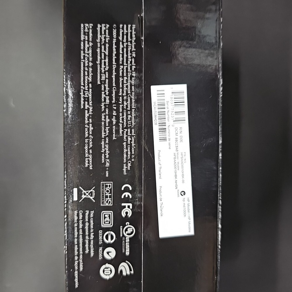 HP SimpleSave 1TB External USB 2.0 Back Up md1000h