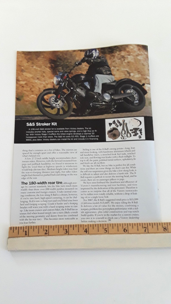 2007 VICTORY 8 BALL ORIGINAL 2007 ARTICLE