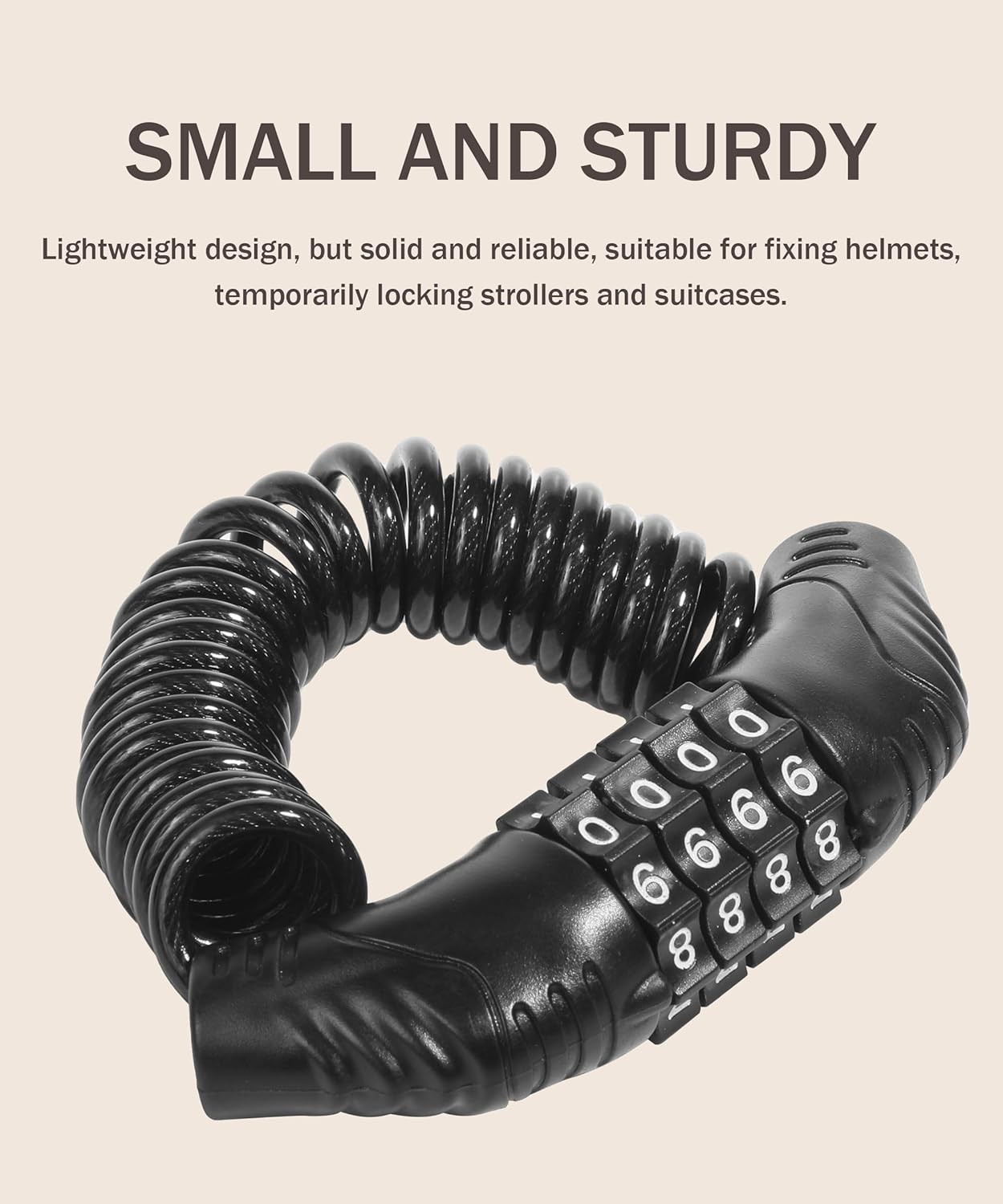 Motorcycle Helmet Lock,Bike Helmet Lock,Car Accessories Portable Helmet Lock,Str