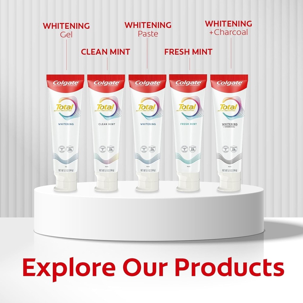 Colgate Total Plaque Pro Release Whitening Toothpaste - 3 oz - 2pk