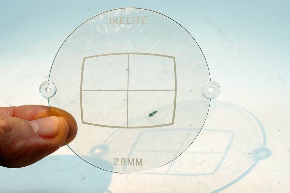 Ikelite adapter frame for Underwater Viewfinder 28mm Nikonos.