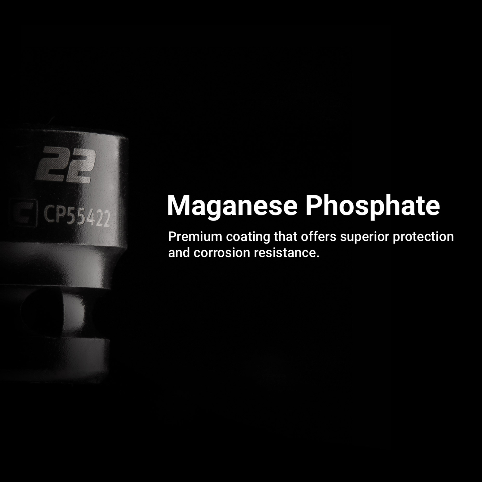 Capri Tools Stubby Impact Socket, 1/2 in. Drive, 6-Point, Metric 10 to 32 mm