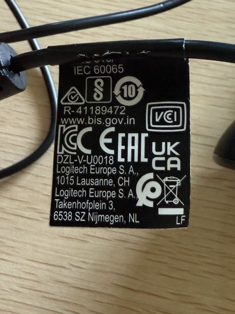 Logitech V-U0018 Webcam