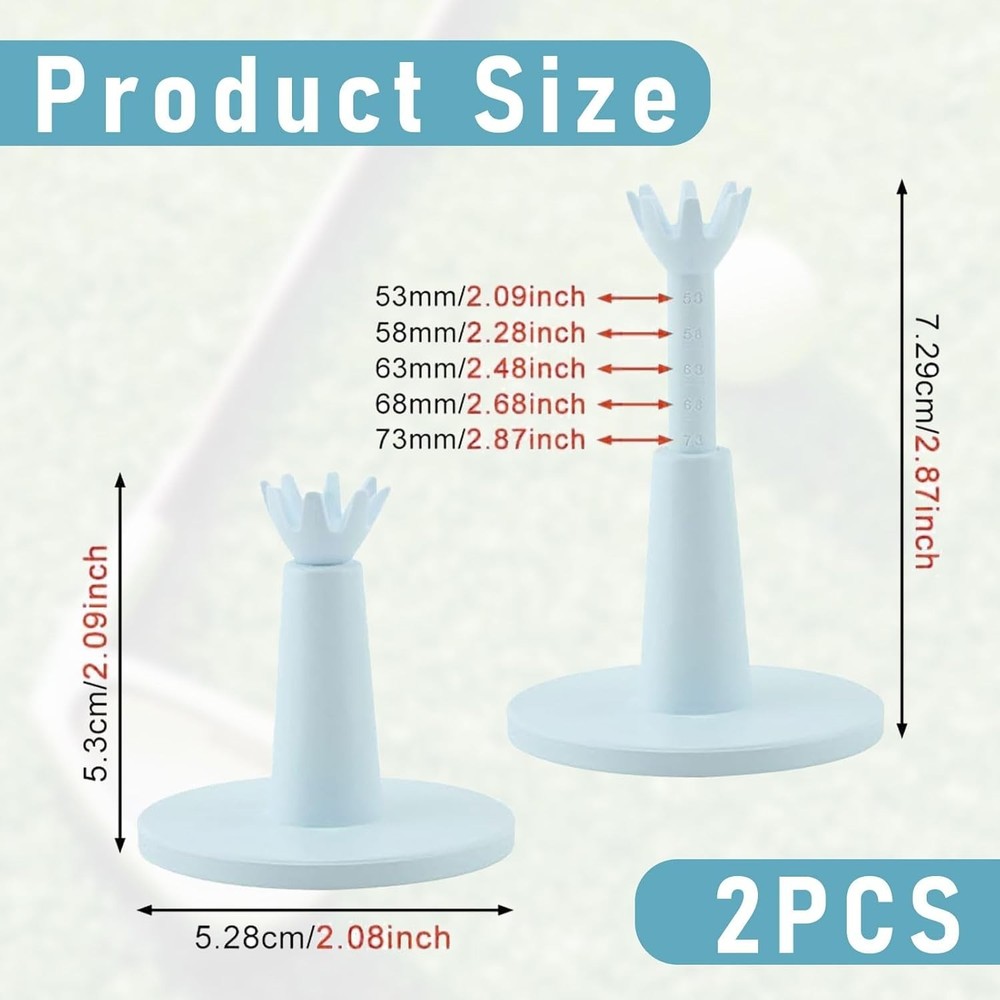 2PCS Low-Friction Adjustable Golf Tees - Perfect for Driving Ranges & Simulators