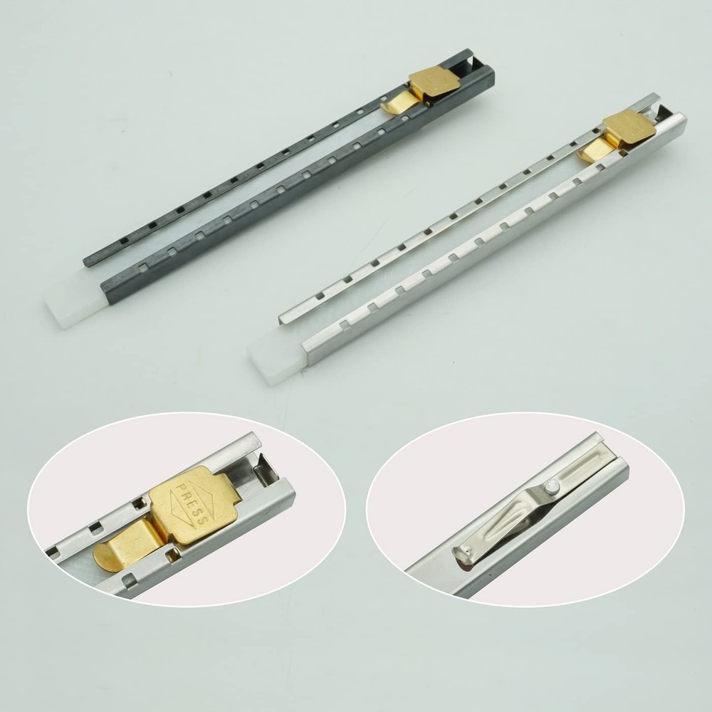 Gutimore Flat Soapstone Holder 2pcs Pens with 12pcs Small