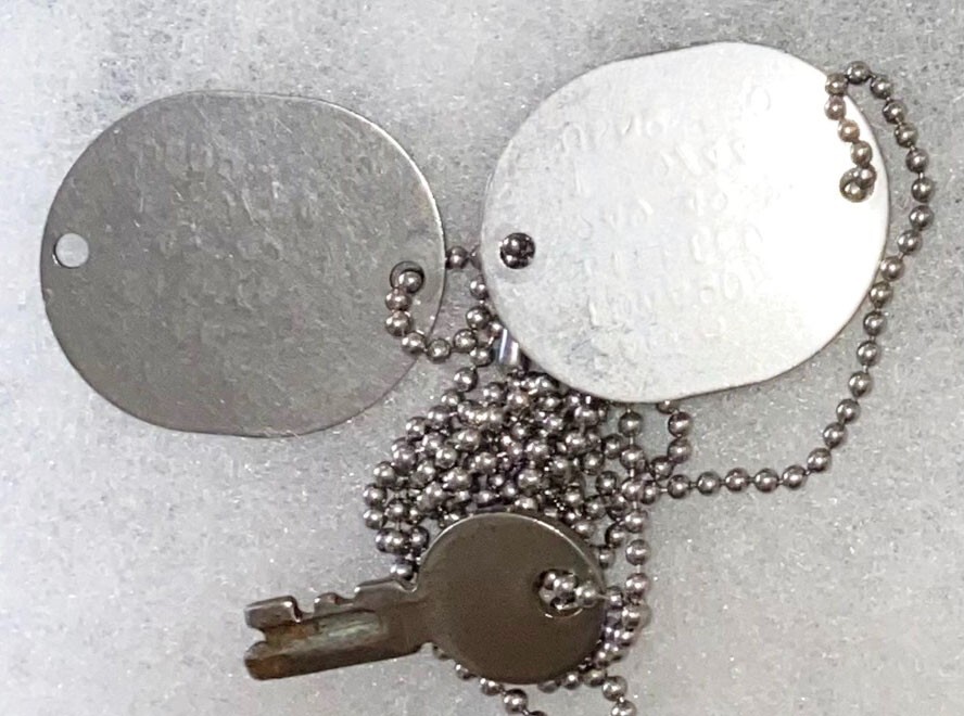 WWII USNR Ralph Wilhelm T-44 Dog Tag Set