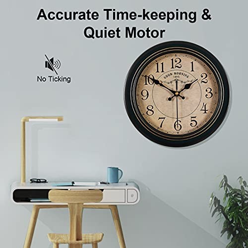 EMOON 4 Pieces Clock Mechanism Replacement Kit with 8 Pack Clock Hands, Silent