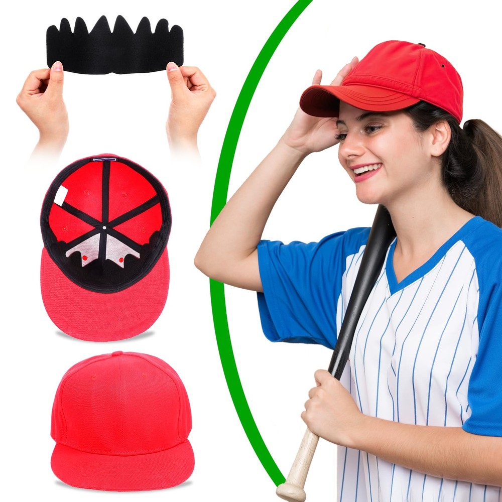10 PCS Black Baseball Cap Inserts Flexible Washable Hat Shaper Inserts Sun Hat