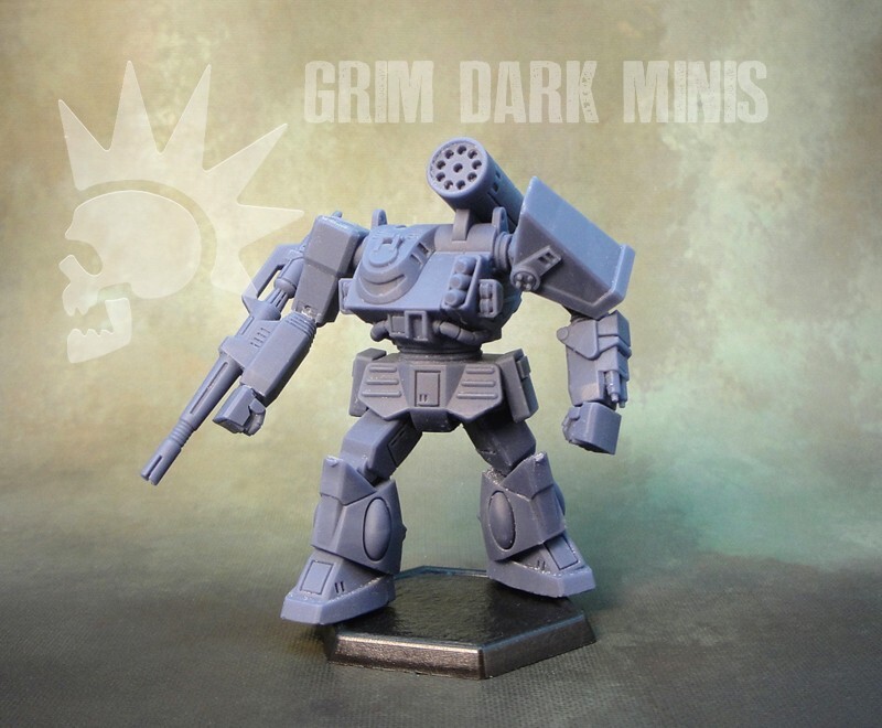 Battletech Scale - Thunderbolt proxy mech (retro style)
