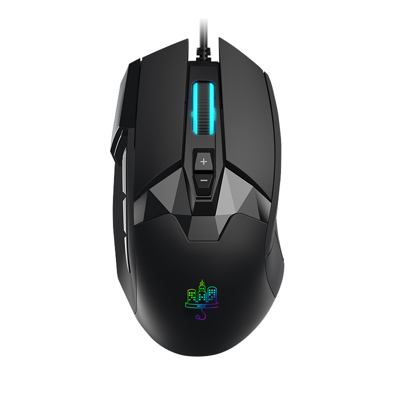 MOJO Pro Performance Silent Gaming Mouse - Wired Customizable Gaming Mouse