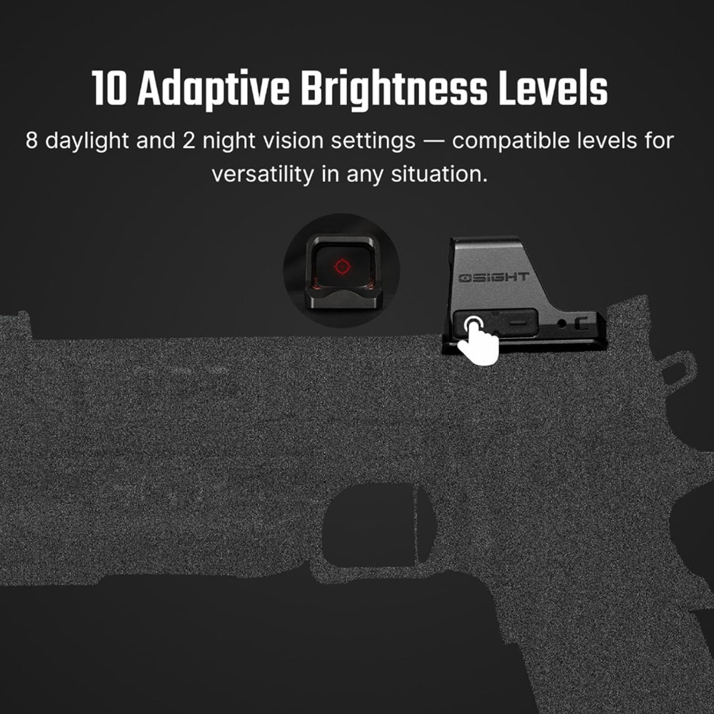 OSIGHT C-RD Red Multi-Reticle Open Reflex Sight