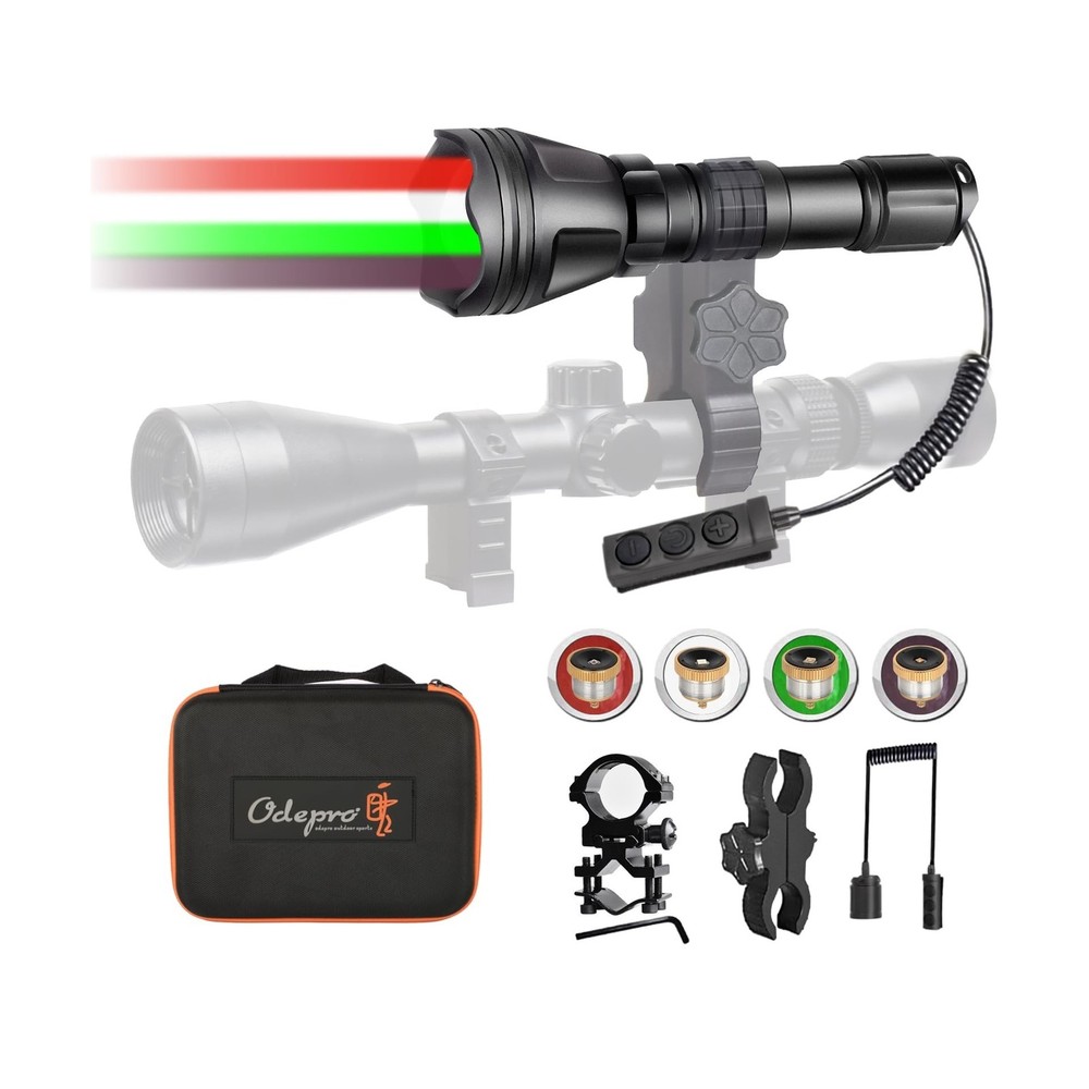 KL52 MAX Upgraded Hunting Flashlight Super Bright Long Range Zoomable Predato...