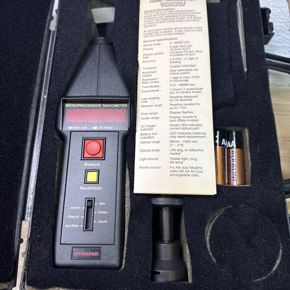 DYNAPAR HT100 Microprocessor Hand Tachometer