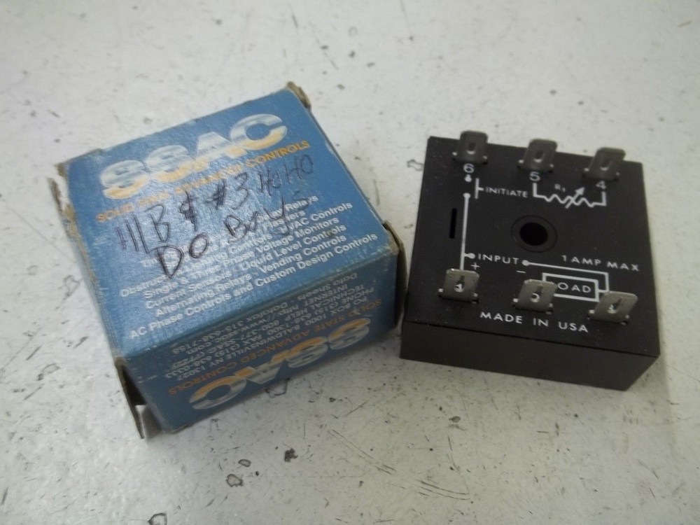 SSAC INC. KSDB420 SOLID STATE TIMER 0.1-10 SEC. 120V NSMP