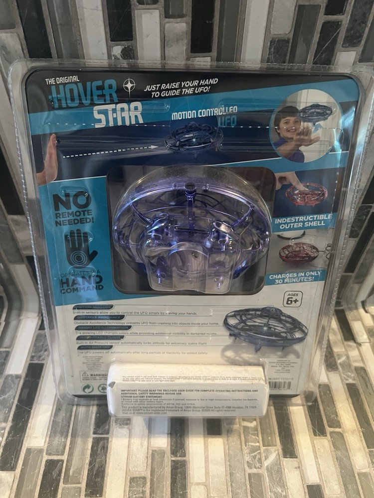Hover Star Motion Controlled UFO No Remote Needed Operates Via Hand Command New
