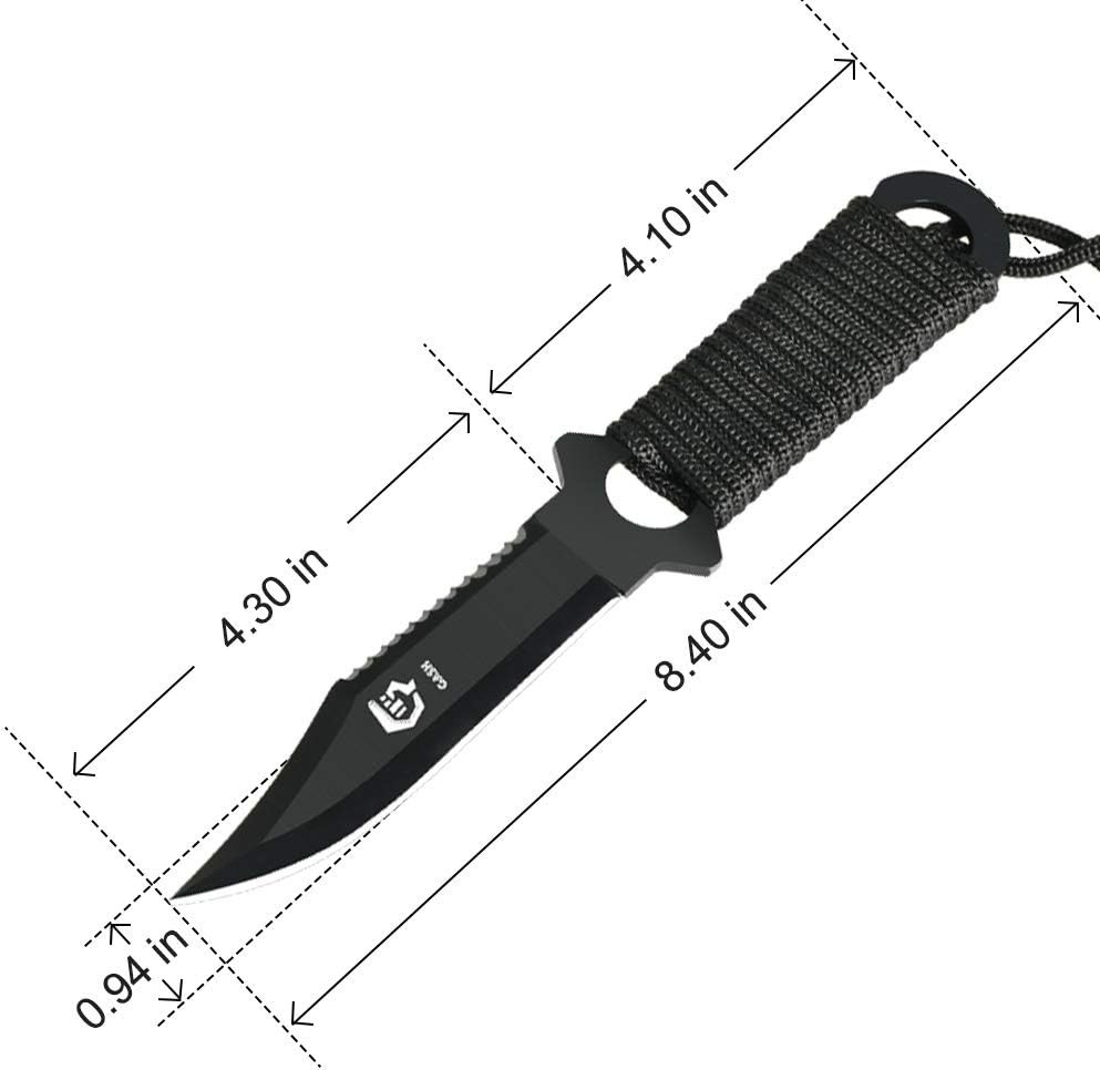 Razor Sharp Scuba Diving Knife with Quick Adjust Straps - Lightweight & Reliable