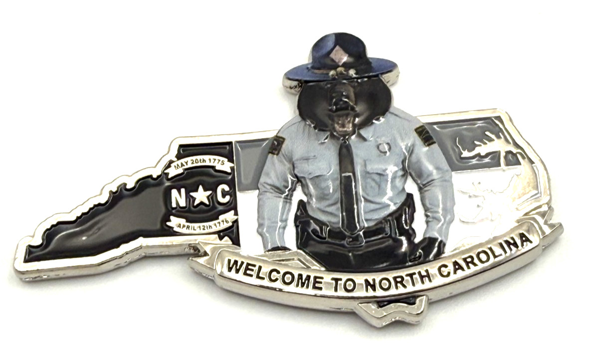 G29 North Carolina Highway Patrol State Police Coast to Mountains Challenge Coin