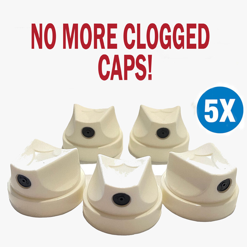 5 Spray Paint Caps for KILZ Primer Spray Paint - Original White Primer Paint