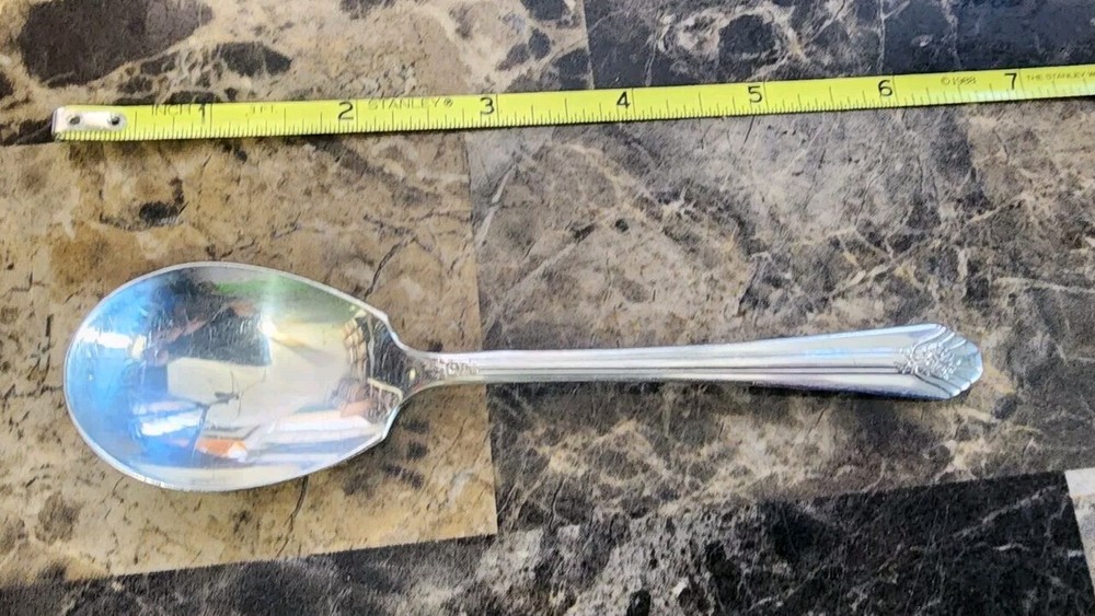😄 WM ROGERS ART DECO c1939 IMPERIAL SILVERPLATED SUGAR SPOON 🍚 🥄