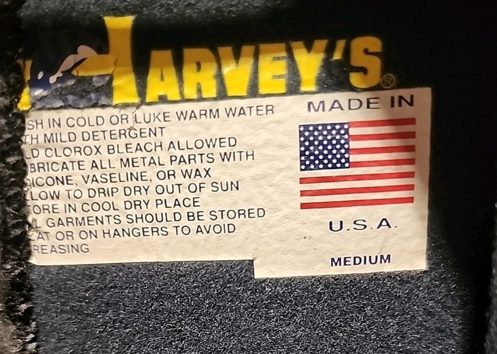 Harvey's Second Skin Diving Suit Size Medium