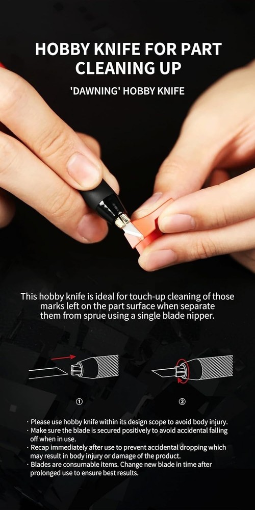 DSPIAE Departure Tool Set – Precision Hobby Tools for Models, Crafting, DIY