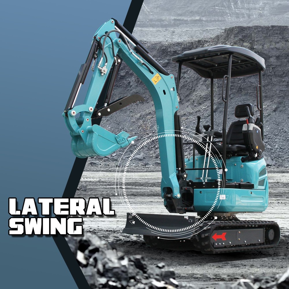 2.5-ton mini excavator, telescopic side-swing, pilot control, 5500lb mini digger