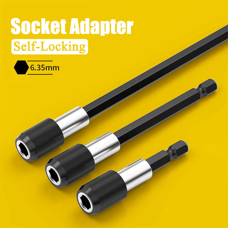 Quick Change 1/4" Hex Self-Locking Socket Adapter for Power Drill & Driver​