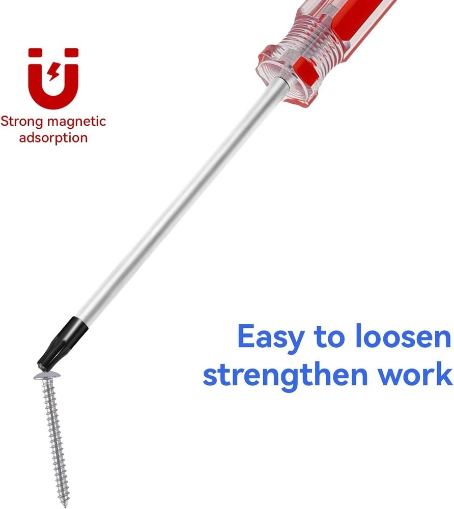 T20 Torx Security Screwdriver with Magnetic Tip Plastic Grip
