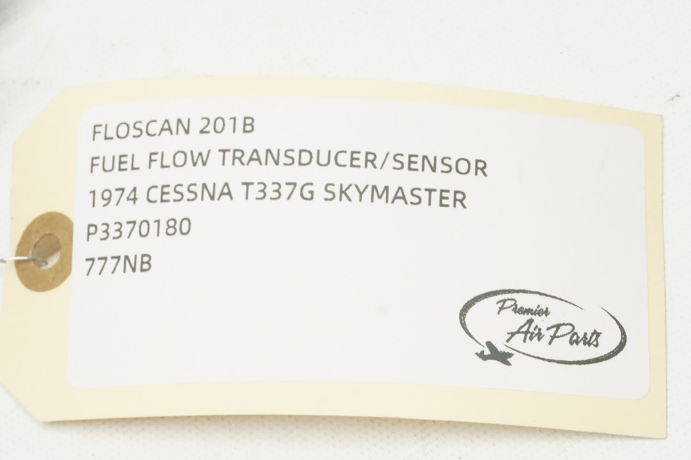Fuel Flow Transducer Sensor, P/N: FLOSCAN 201B