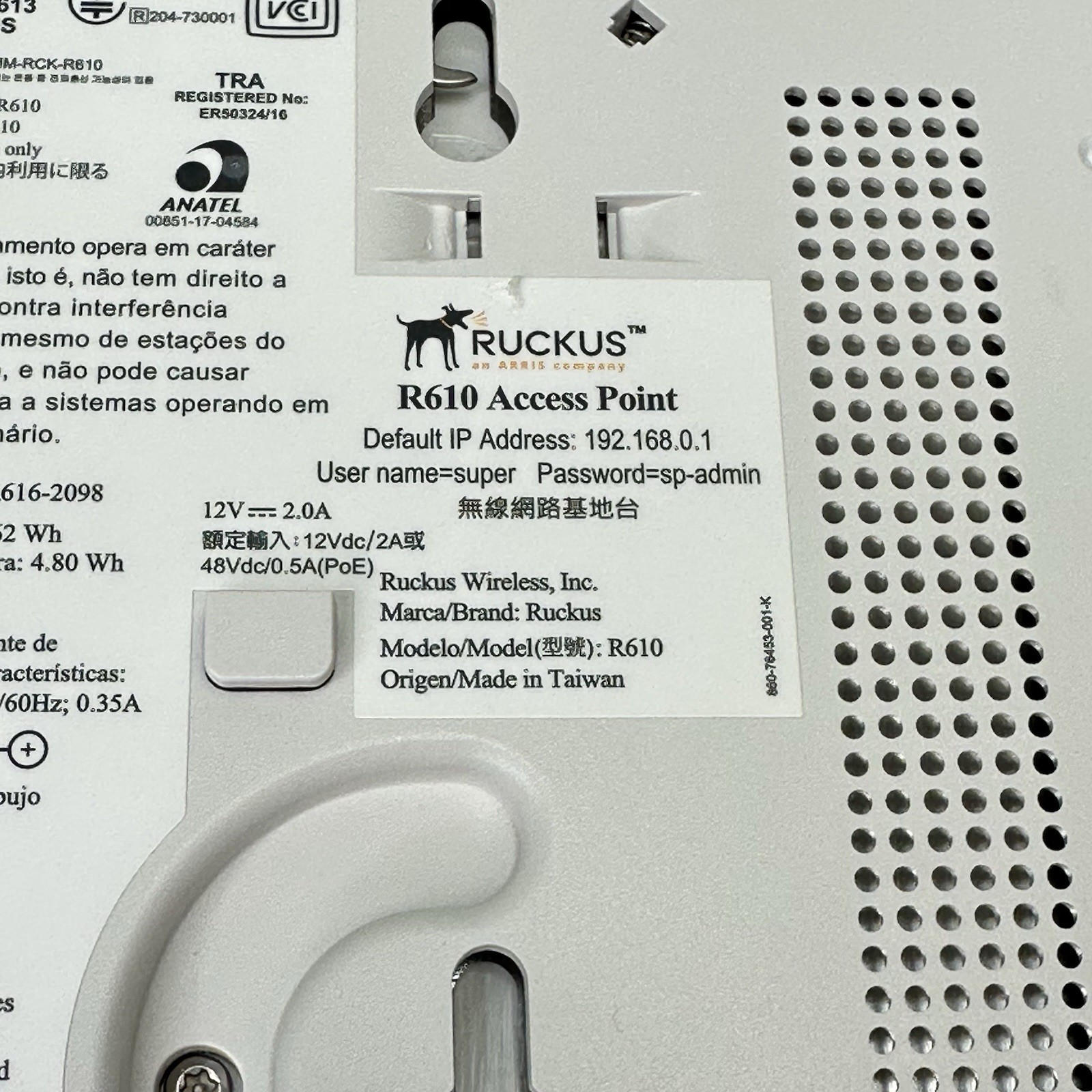 Ruckus R610 802.11ac Indoor Access Point – Used, Free Shipping