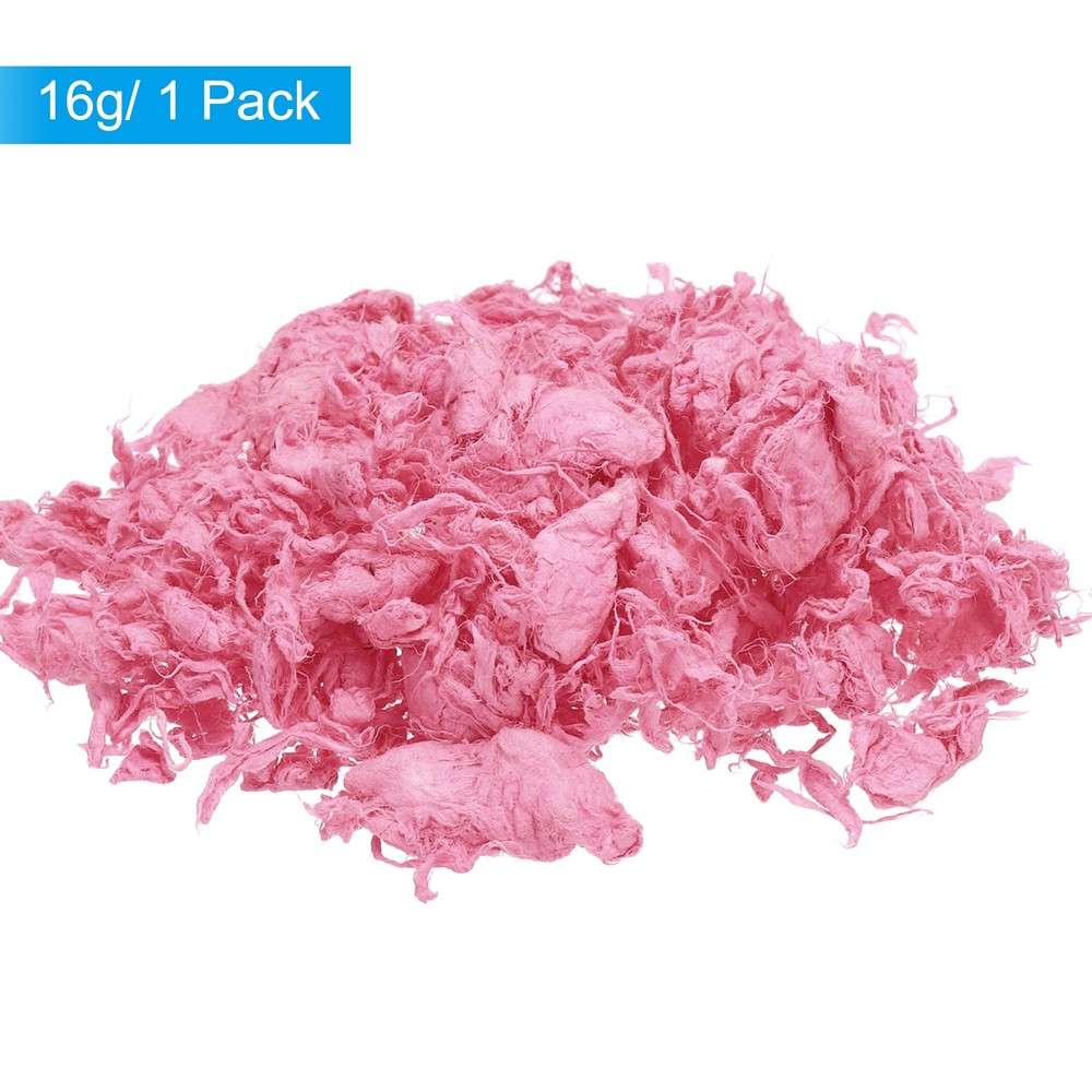 16g Dehydrated Paper Making Pulp, 1 Pack Paper Making Material, Pink