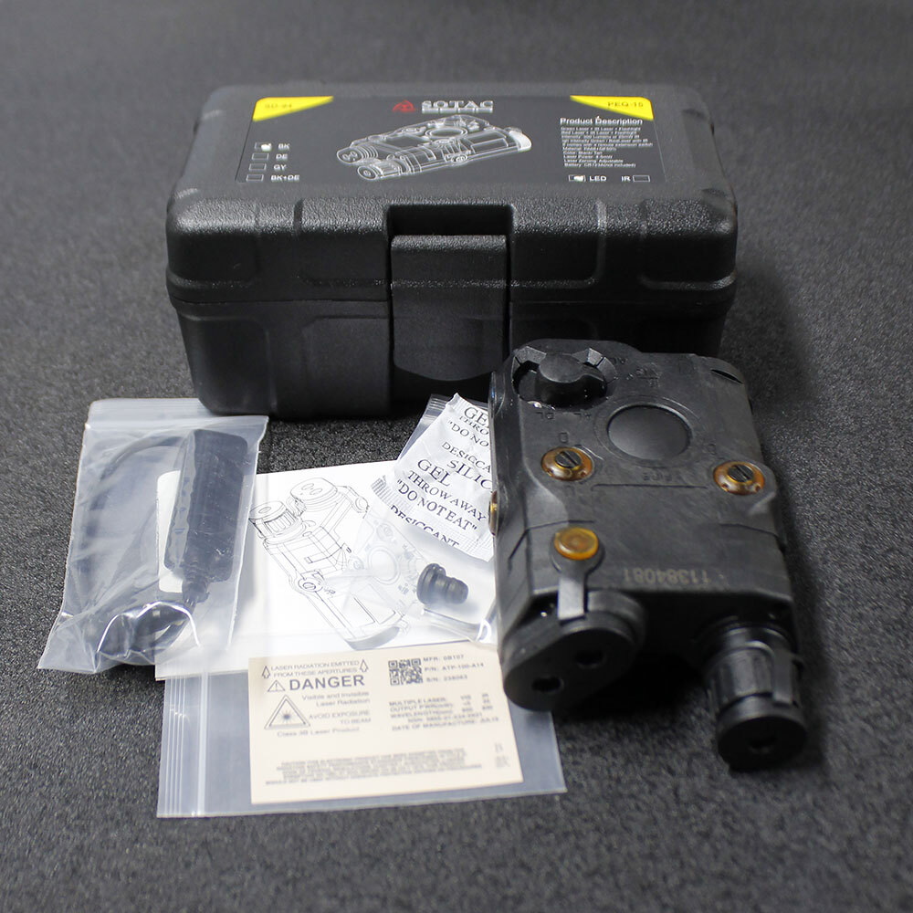 SOTAC PEQ-15 Tactical Weapon Light with IR/Green Laser, New