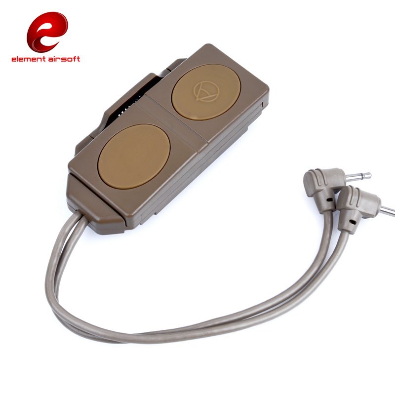 Tactical Pressure Double Remote Controller Switch 2.5mm 2 plug For PEQ 15 M3X