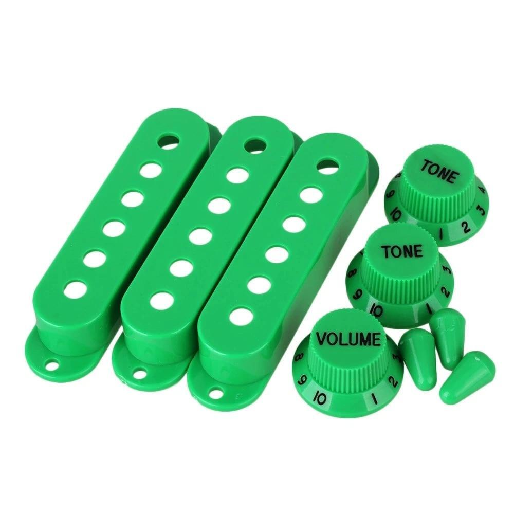 Strat Guitar Pickup Covers Knobs Switch Tip Set For Stratocaster Replacement