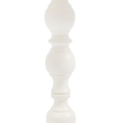 White Round End Table Sofa Side Table Retro Floor Standing Side Table