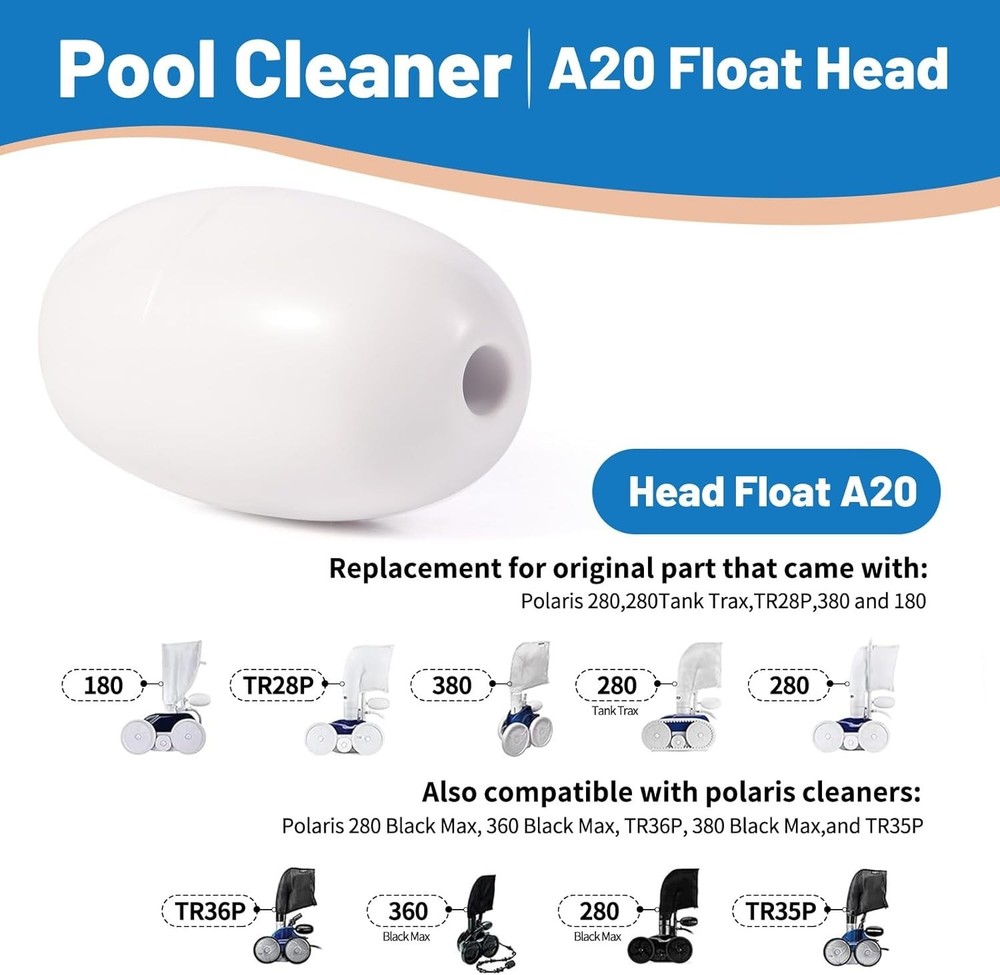 High-Performance Float Head Replacement for Polaris and Pentair Pool Cleaners