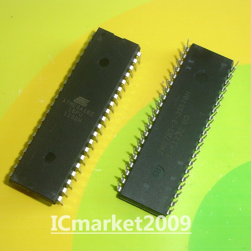 2 PCS ATMEGA162-16PU DIP-40 8-bit Microcontroller 16K Bytes Programmable Flash