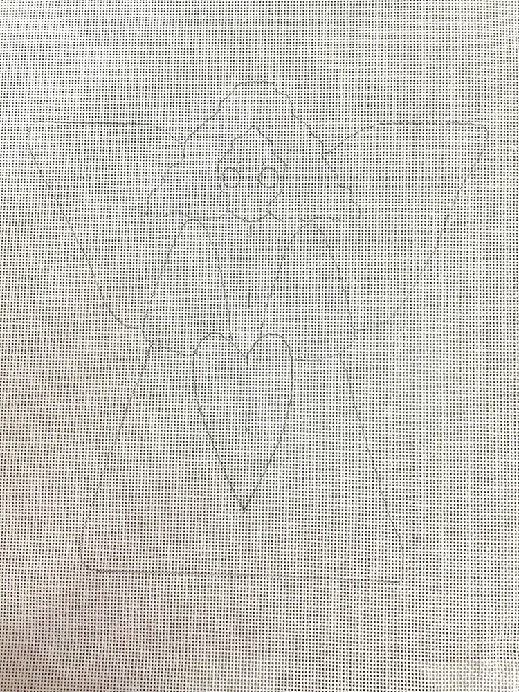 Needle Heart Designs CONSTANCE needlepoint canvas and stitch Guide 1996