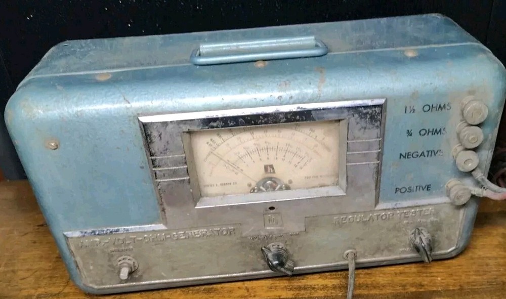 Antique  Auto Engine Multi Tester Analyzer Howard Hanson Co. Paw Paw MI