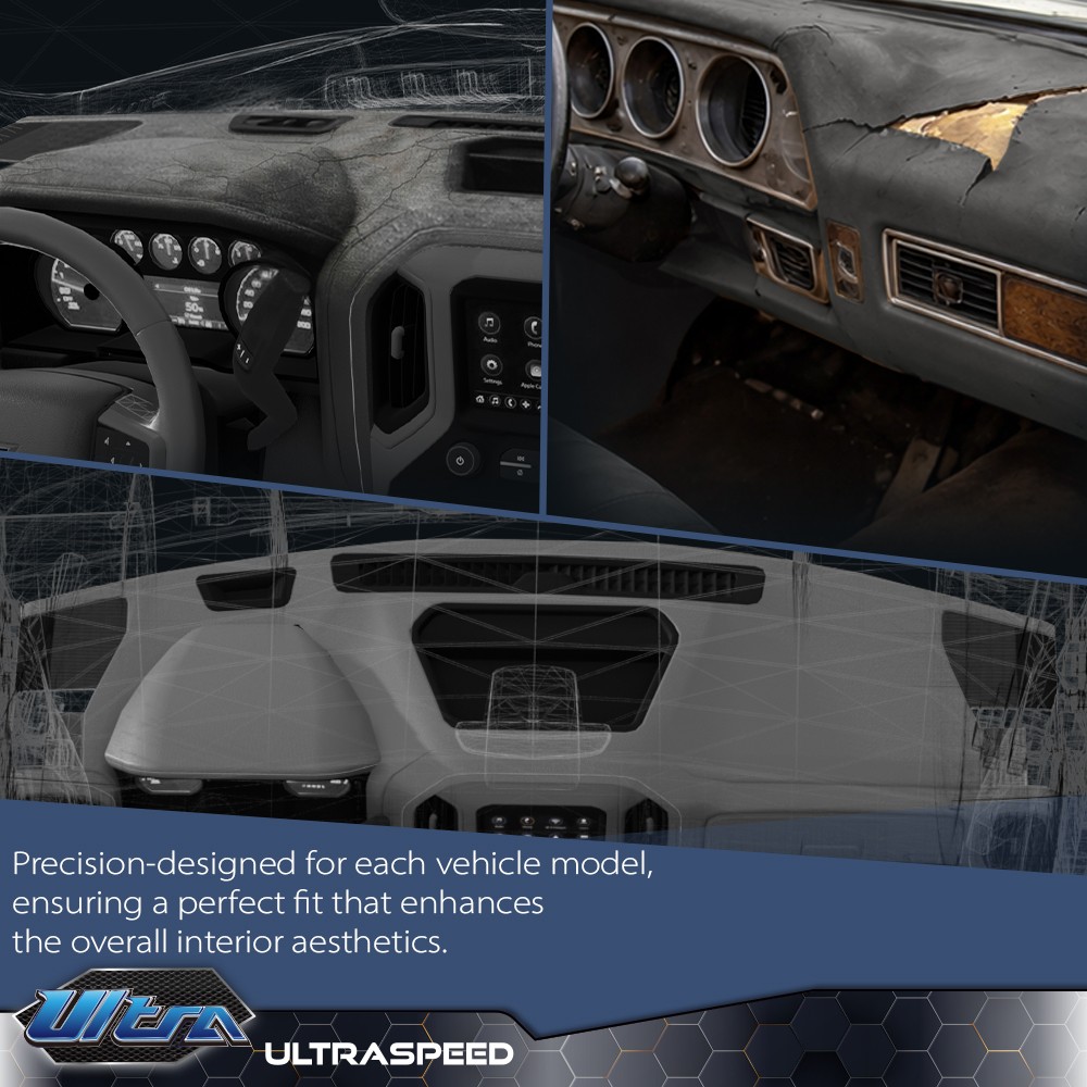 Soft TPE Dash Cover Overlay Cap Pad Fit For 2004-2009 Lexus RX330 RX350 RX400H