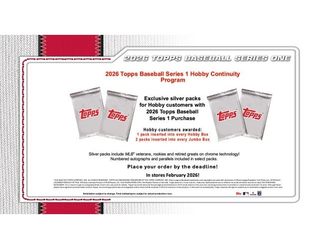 2026 Topps Series 1 Baseball Jumbo Hobby Box