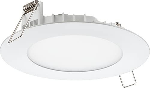 LED Recessed Lights 4 Inch Round Wafer Downlight - 5-in-1 Switchable - White
