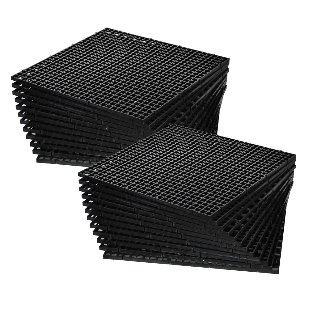 24 Pcs Aquarium Fish Tank Divider Plastic Egg Crate Aquarium Filter Bottom Tr...