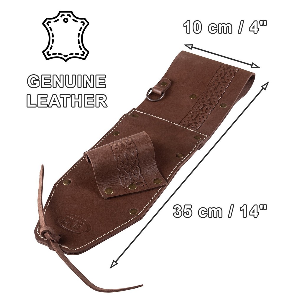 CKG Leather Sheath for PinPointer and Digging Tool Right Sided