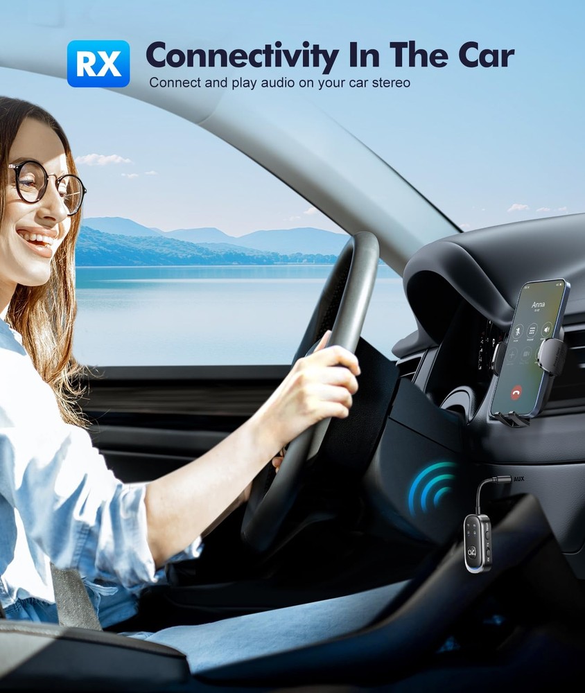 2 in 1 Bluetooth Transmitter Receiver, Wireless Bluetooth 5.3 Adapter - Dual ...