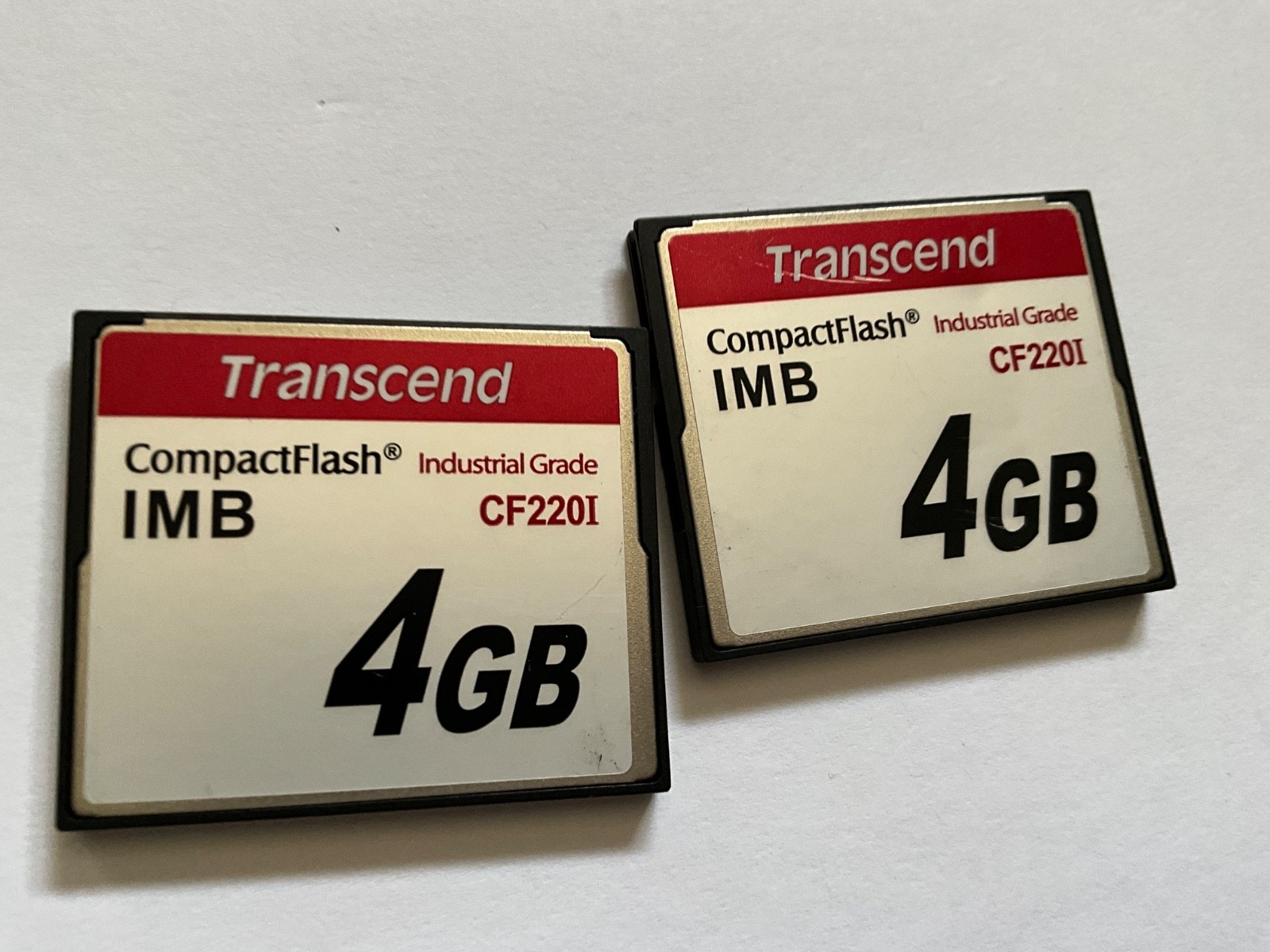 Lot 2pcs 4gb  Transcend industrial Compactflash  memory card NIKON CANON CF DSLR