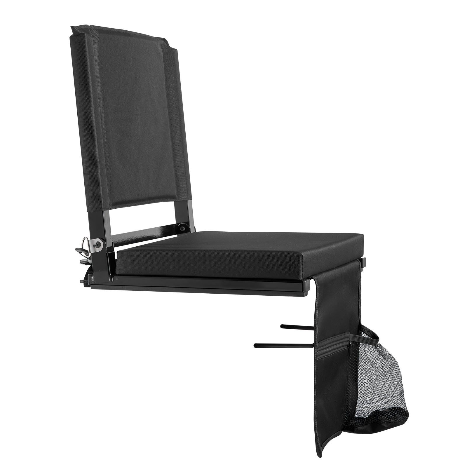 Uimoso Folding Bleacher Chair with Backrest and Padded Cushion for Stadium Use